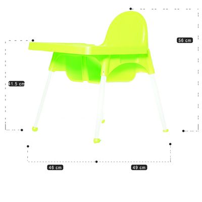 Eazy Kids Teknum High Chair - H1 – Green